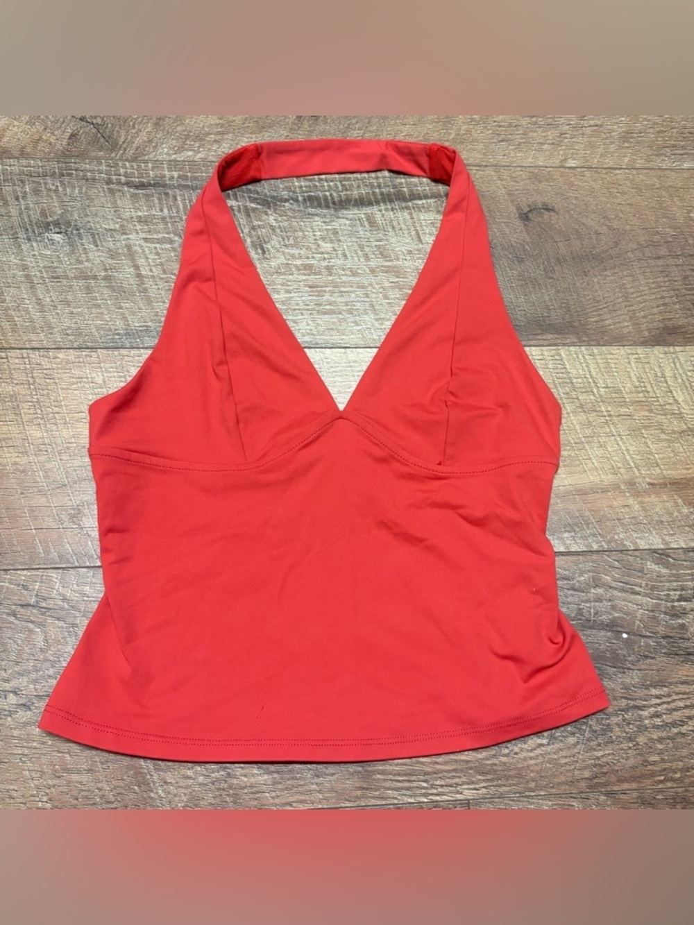 Free People Intimately Still Here Halter Crop Top In Red Size Small - Picture 2 of 5